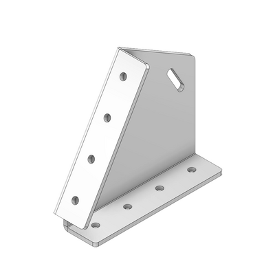 43-460-0 ALUMINUM PROFILE STAIR PART<br>60 DEGREE CONNECTION 45MM X 180MM STAIR STRINGER